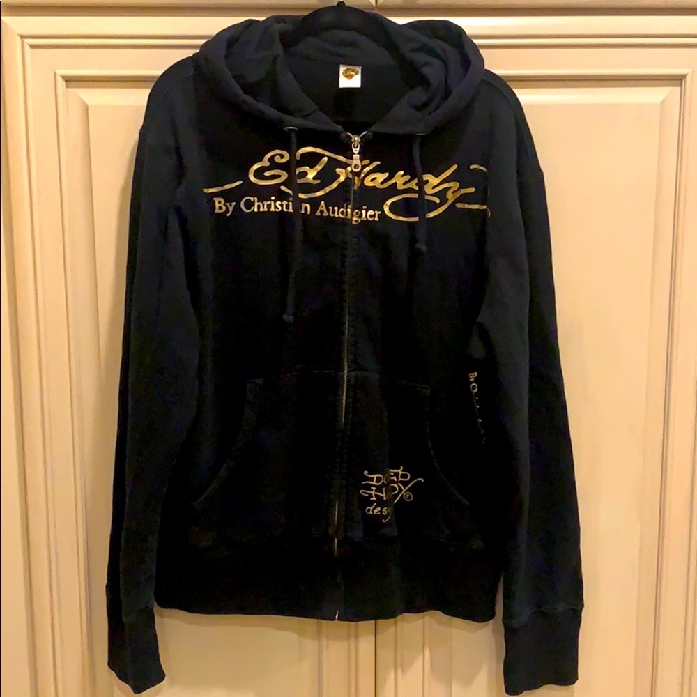 Ed Hardy Love Kills Slowly black Hoodie